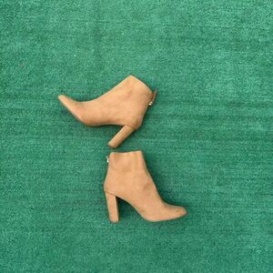 Boho Chic Women's Tan Suede Booties